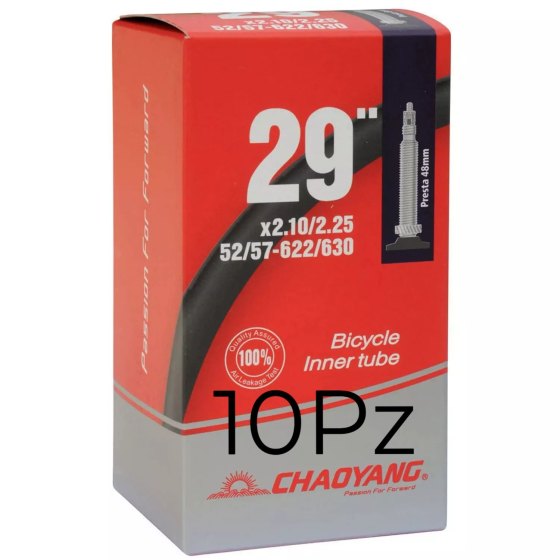 ChaoYang 10 Camera d'aria MTB 29" 2.10/2.25 valvola Presta 48mm Filettata